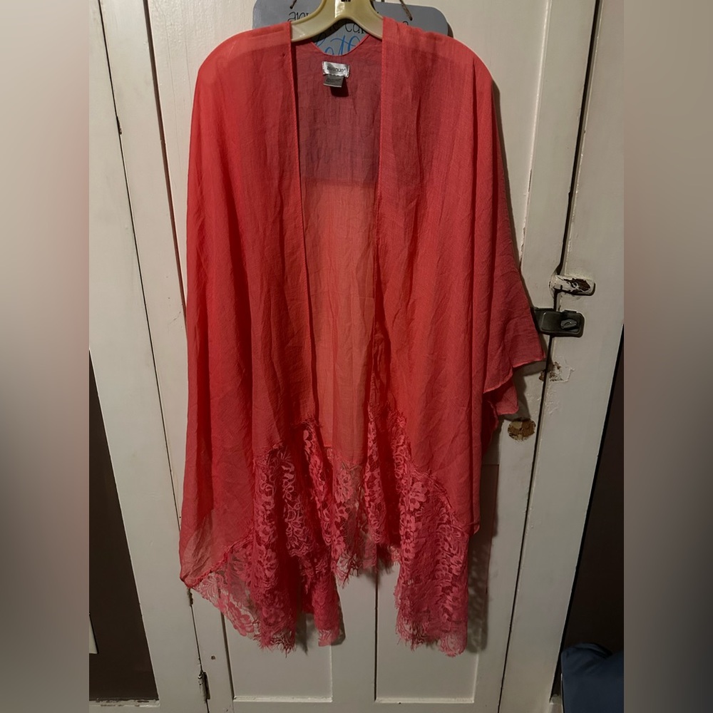 Women’s sheer shall/kimono